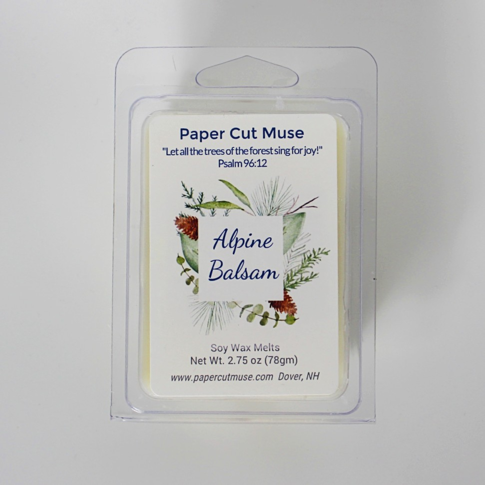 Alpine Balsam Soy Wax Melts – Holiday Limited Release  2.75 oz  Crisp Pine & Woodland Scent  6-Piece Clamshell  USA Made