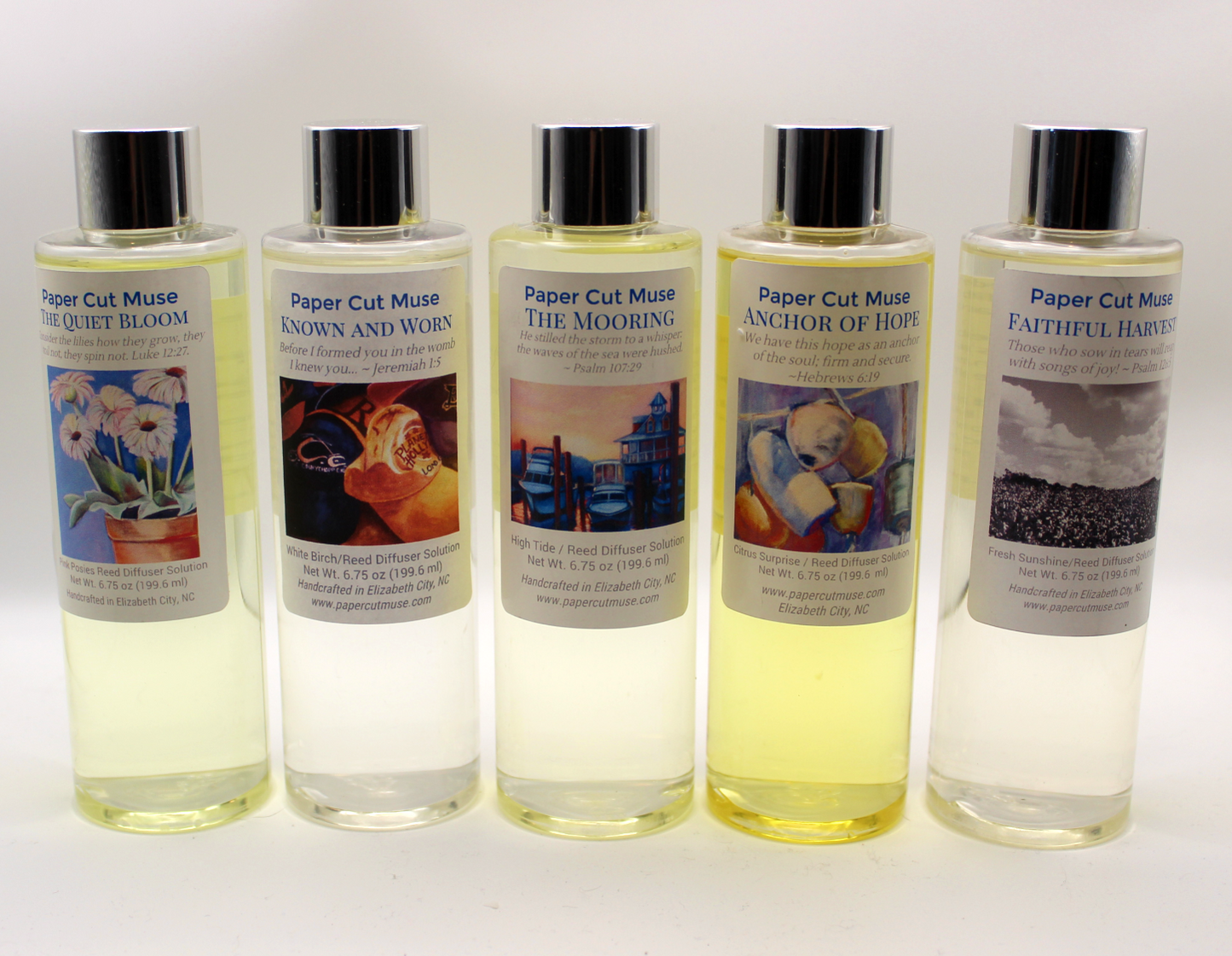 Signature Muse Diffuser Solution Refills – 6.75 oz Luxury Artisan Fragrance by Paper Cut Muse