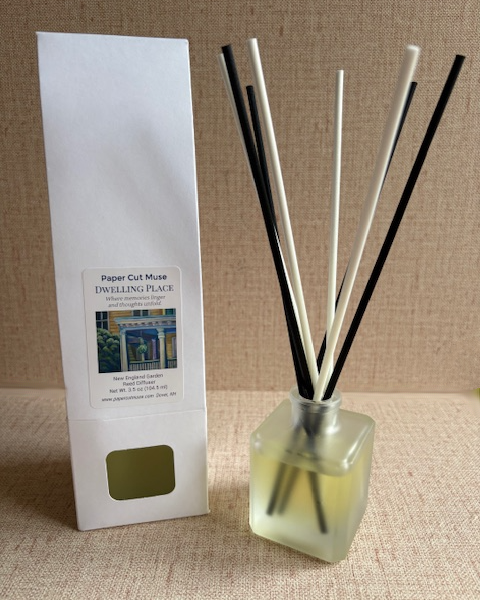 Dwelling Place Reed Diffuser – New England Garden Scent, 3.5 oz with Gift Box
