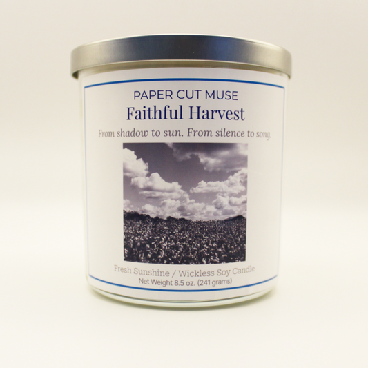 Faithful Harvest Collection - Fresh Sunshine Soy Candle –  8.5 oz  USA Made