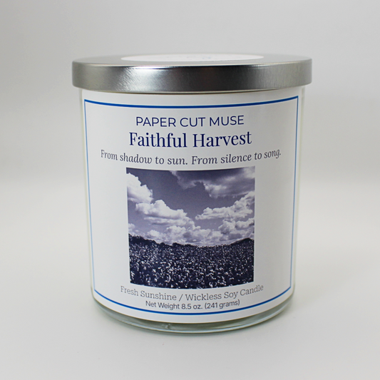 Wickless Fresh Sunshine Soy Candle – Faithful Harvest Collection  8.5 oz USA Made