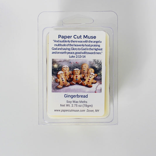 Gingerbread Soy Wax Melts – Holiday Limited Release  2.75 oz  Spiced Holiday Cookie Scent  6-Piece Clamshell  USA Made