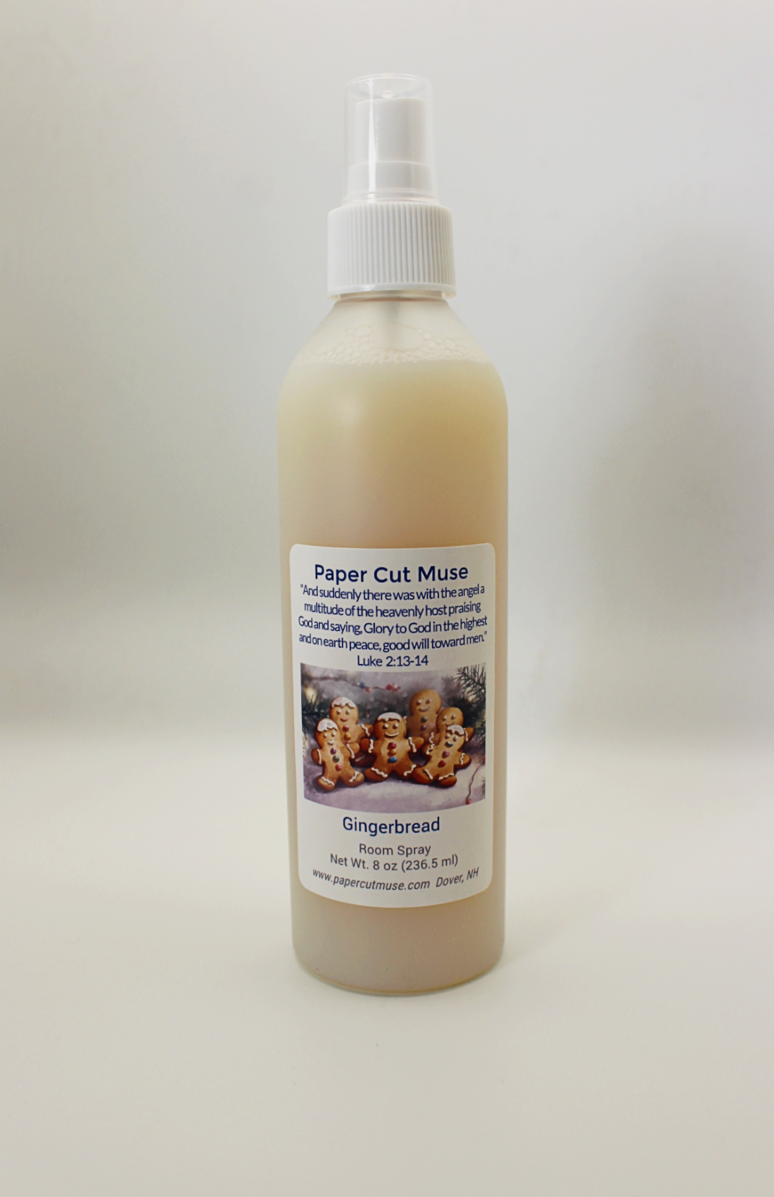 Gingerbread Room & Linen Spray – Holiday Limited Release  8 oz  Warm Spice & Cookie Scent  USA Made