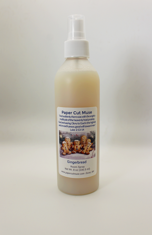 Gingerbread Room & Linen Spray – Holiday Limited Release  8 oz  Warm Spice & Cookie Scent  USA Made