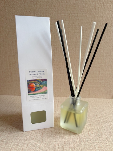 Perfect Peace Reed Diffuser – Garden Lily Scent, 3.5 oz with Gift Box