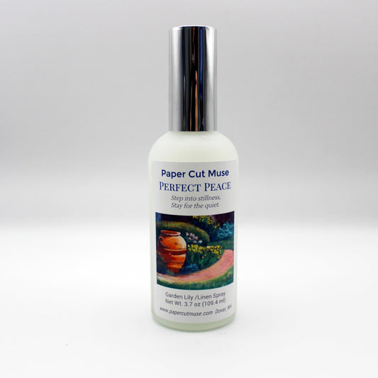 Garden Lily Linen Spray – Perfect Peace Collection  3.7 oz ECO Room & Linen Mist