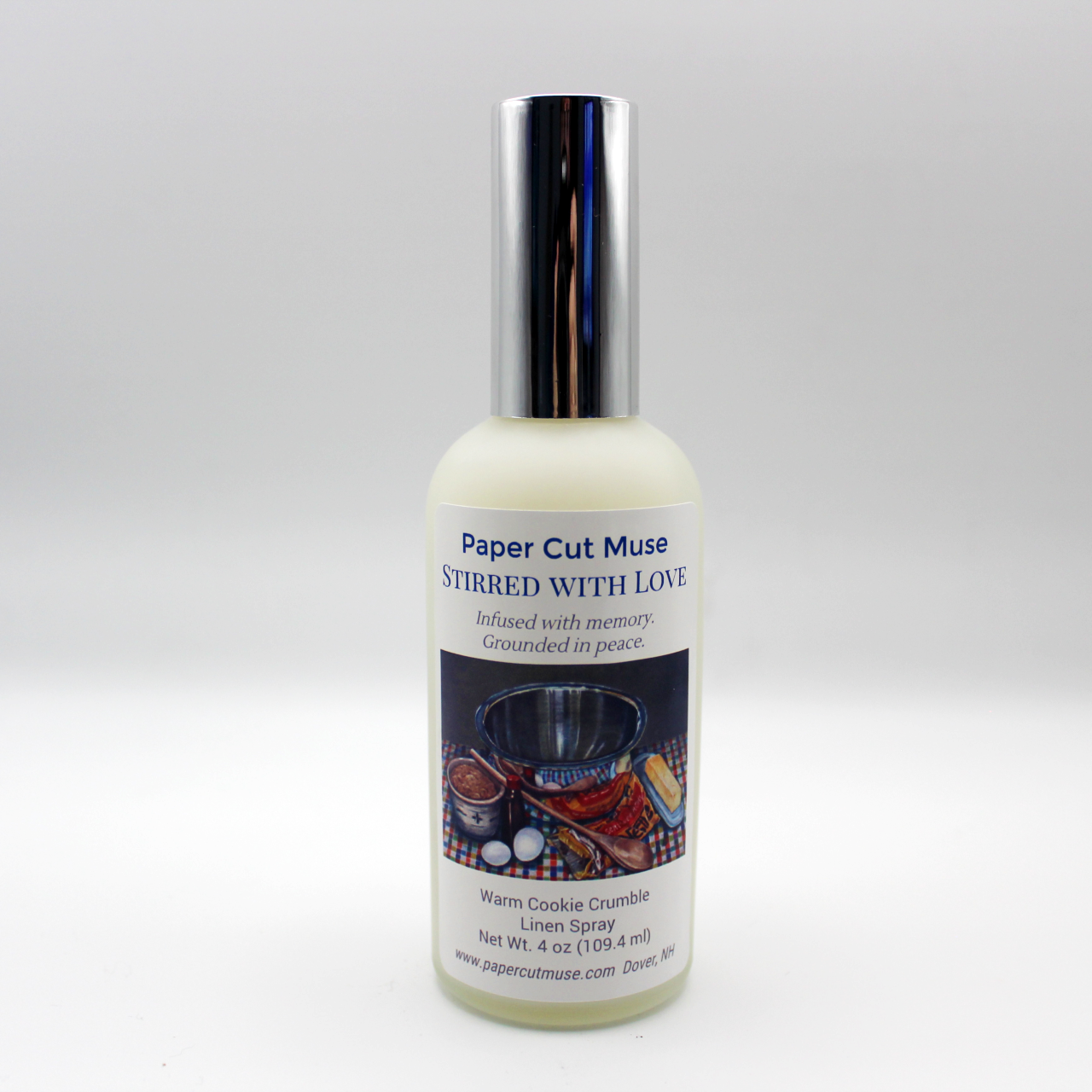 Soft Cookie Crumble Linen Spray – Stirred with Love Collection  3.7 oz ECO Room & Linen Mist