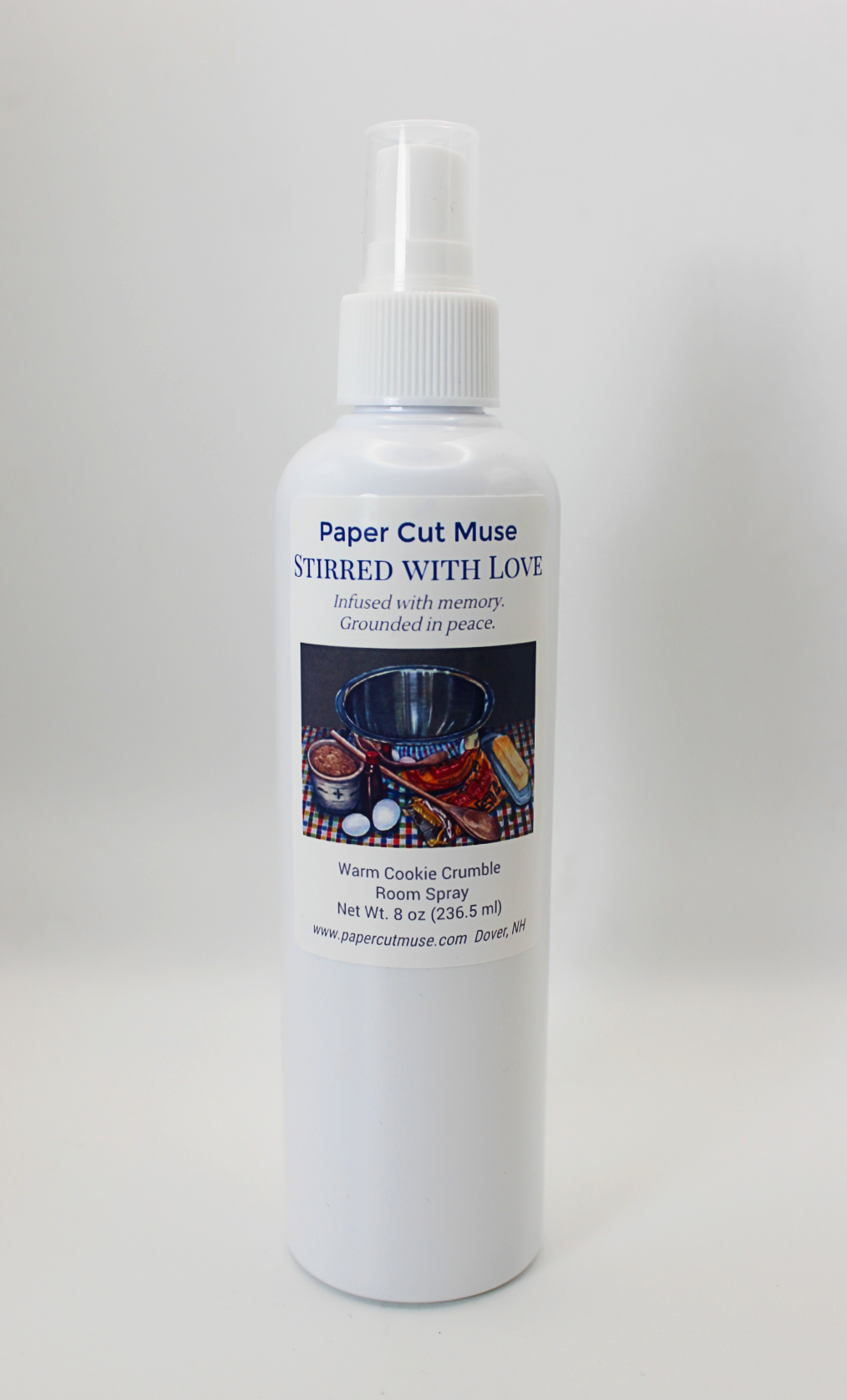 Stirred with Love Room & Linen Spray – Soft Cookie Crumble Scent -  8 oz  USA Made